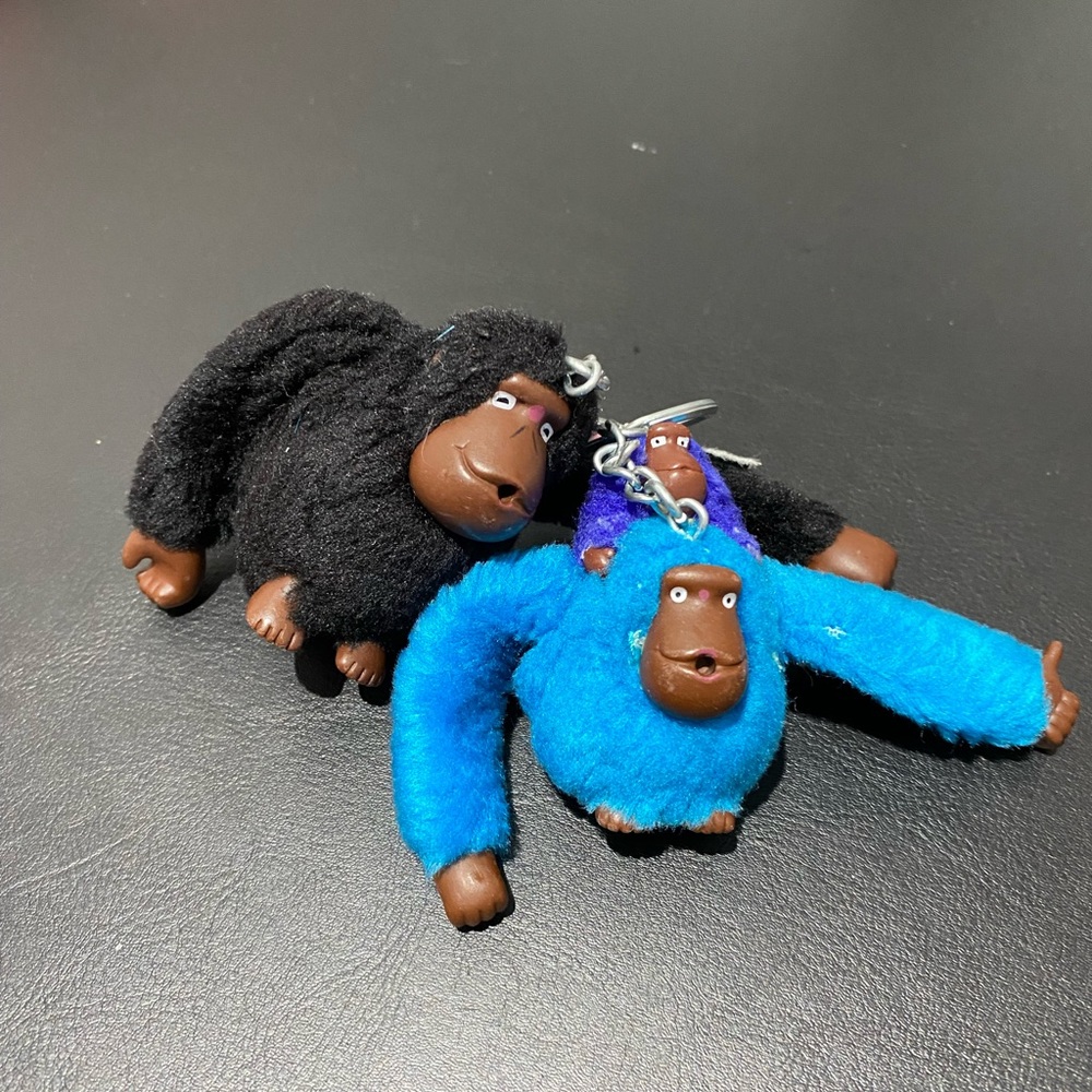2 pcs | Cute Kipling Monkey Mom & Baby Keychains Key Rings Bag Purse Accessory - Picture 7 of 10
